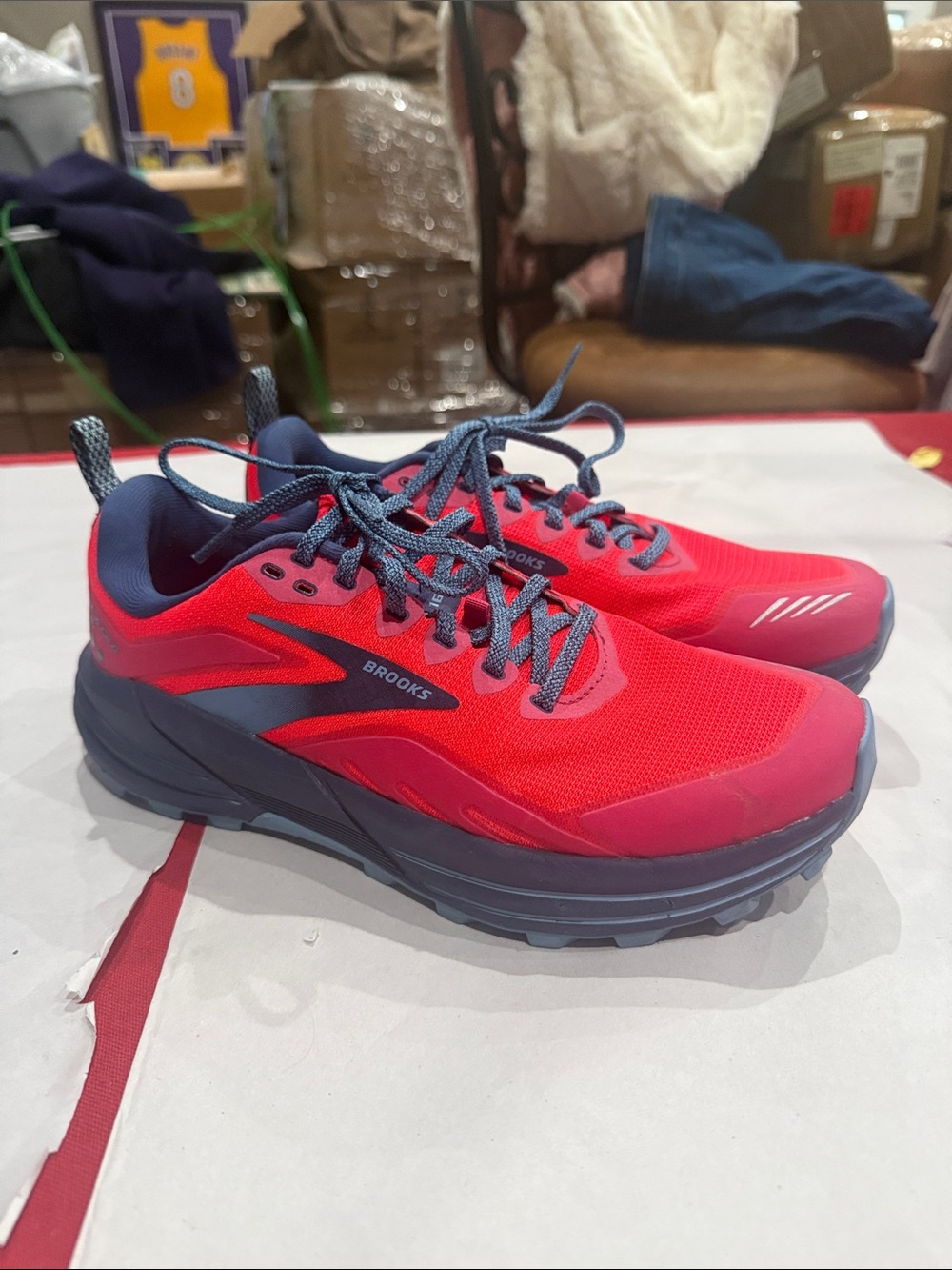 Brooks Athletic Shoes - hot pink with Navy Details